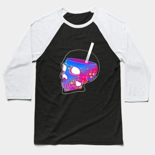 White Skull Space Juice Baseball T-Shirt